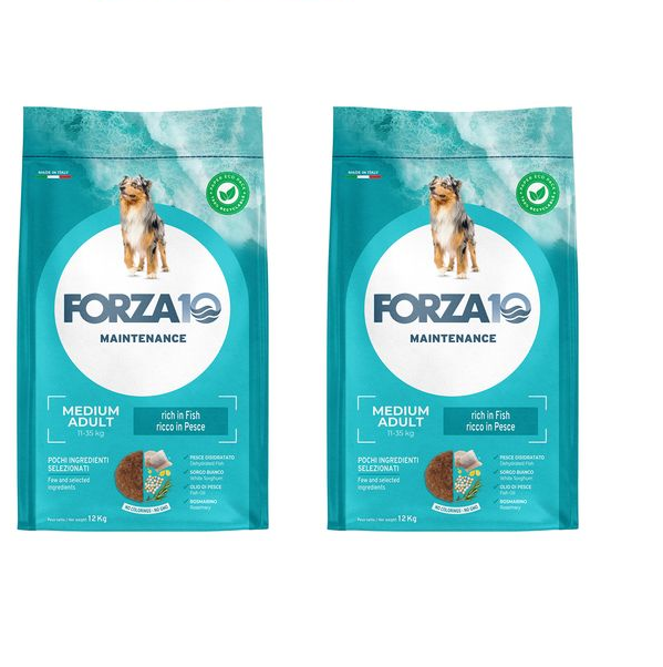 2x12kg Forza10 Maintenance Medium Adult al Pesce 2x12kg Forza10 Maintenance Medium Adult al Pesce